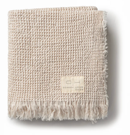 Waffle Muslin Blanket Cream