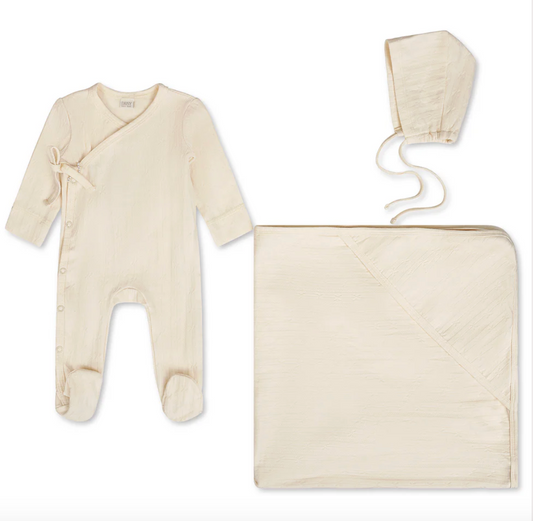 Pointelle Layette Set- Cream