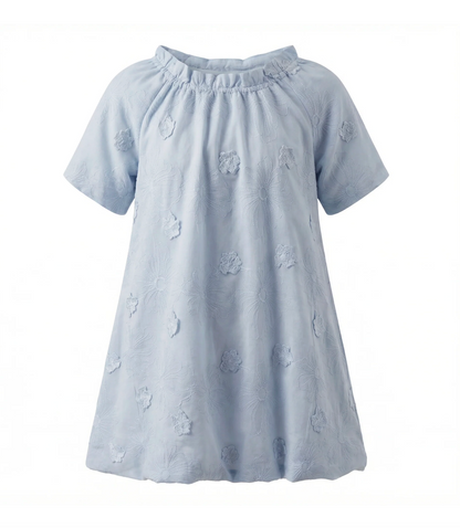 Posie & Pistachio Girls Floral Embroidery Dress