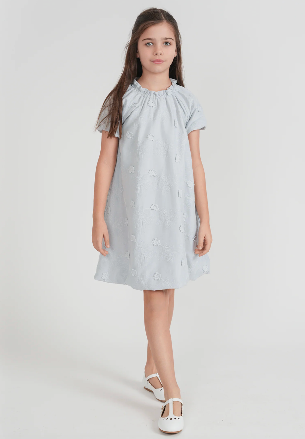 Posie & Pistachio Girls Floral Embroidery Dress