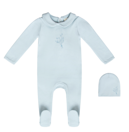 Powder Blue Baby Blossom Footie