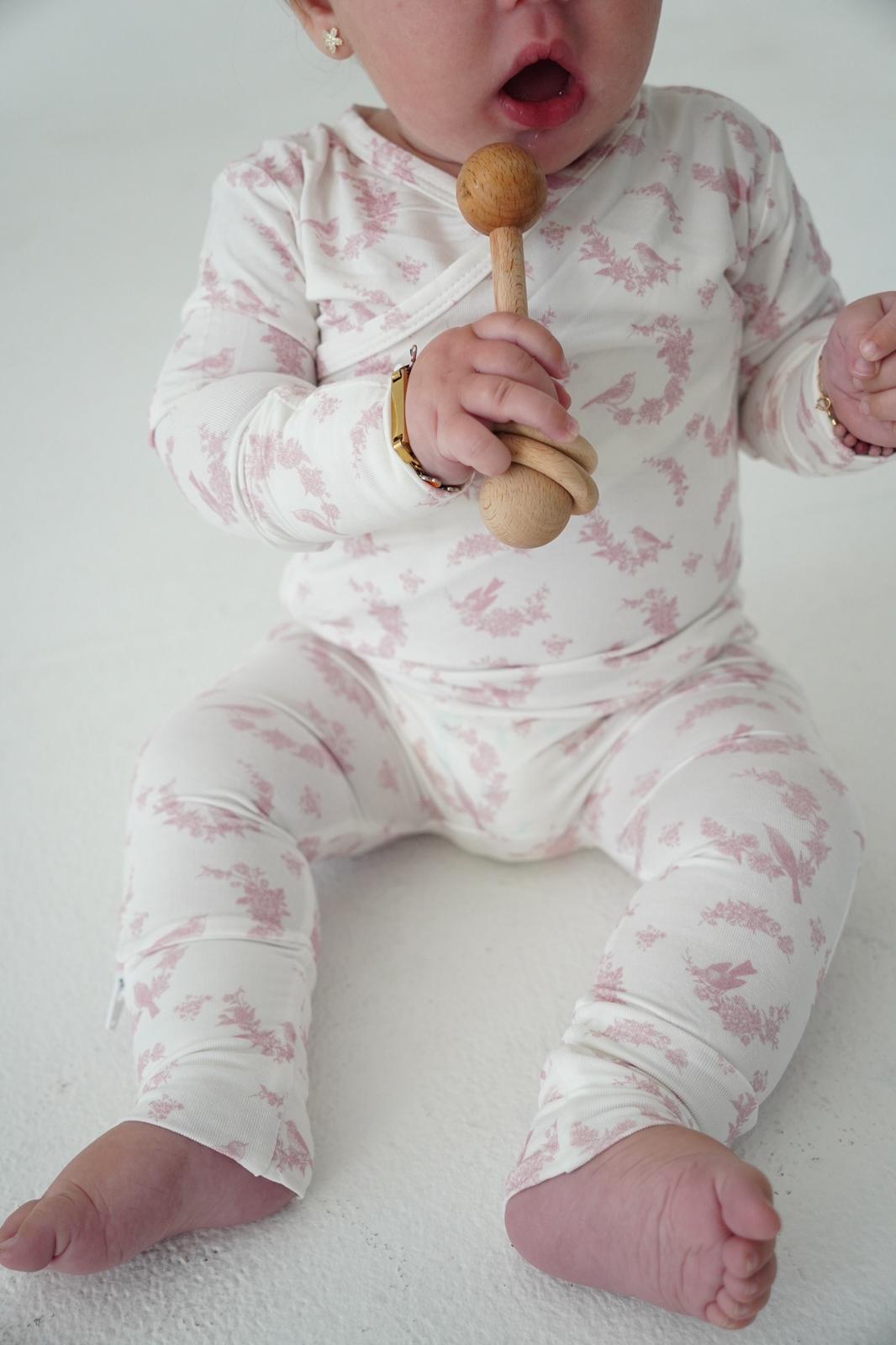 Little Pink Bird Footie