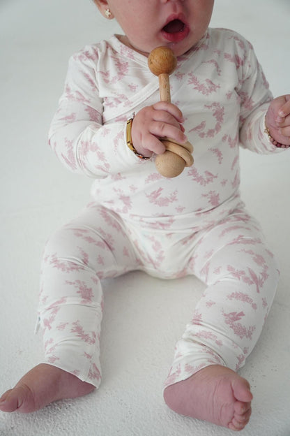 Little Pink Bird Footie