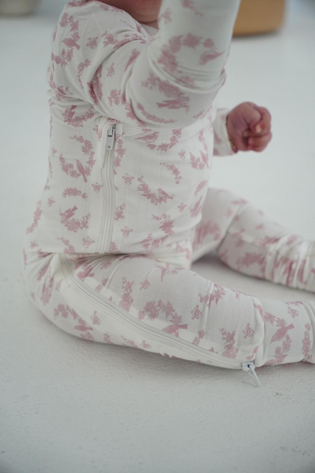 Little Pink Bird Footie