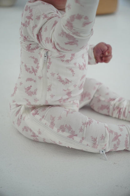 Little Pink Bird Footie