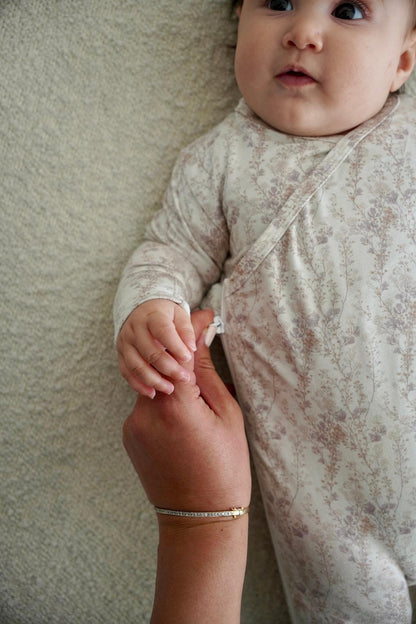 Delicate Neutral Branches Footie