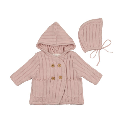Whimsical Bloom Jacket- Dusty Pink
