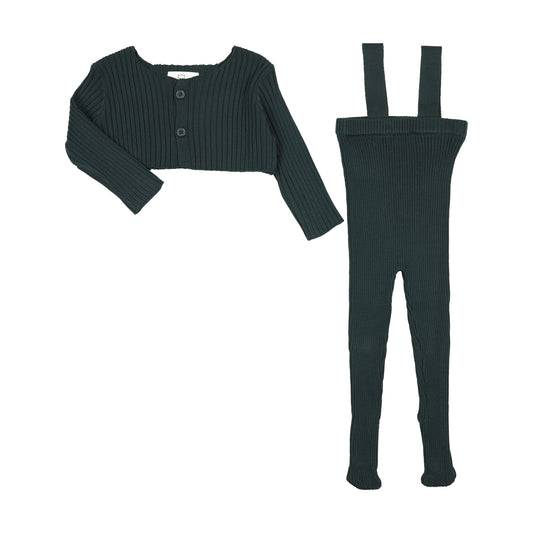 Forest Knit Overalls