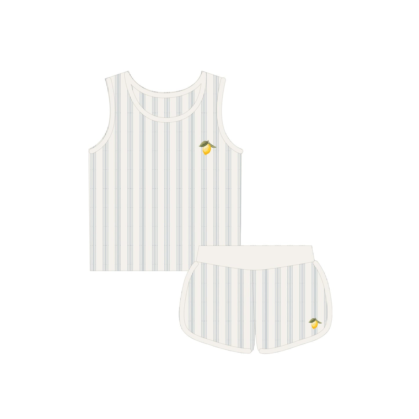 Lemon Tank + Shorts