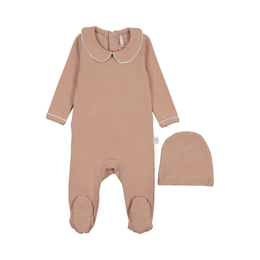 Collar Footie- Pink